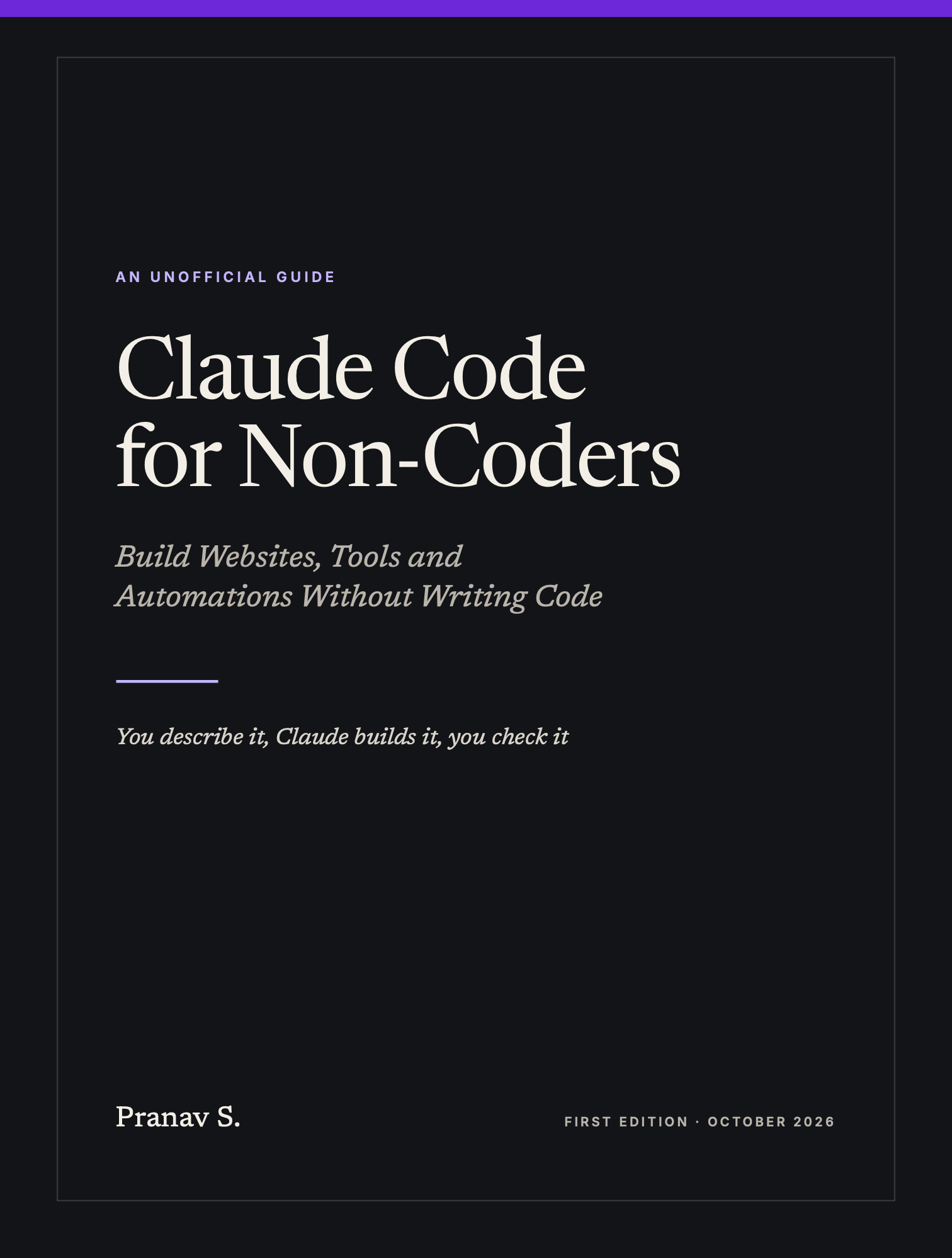 Cover of Claude Code for Non-Coders: Build Websites, Tools and Automations Without Writing Code